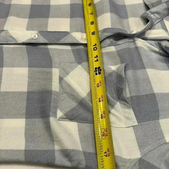 Rails women’s button down shirt light blue & ivory check size XS - Picture 4 of 9